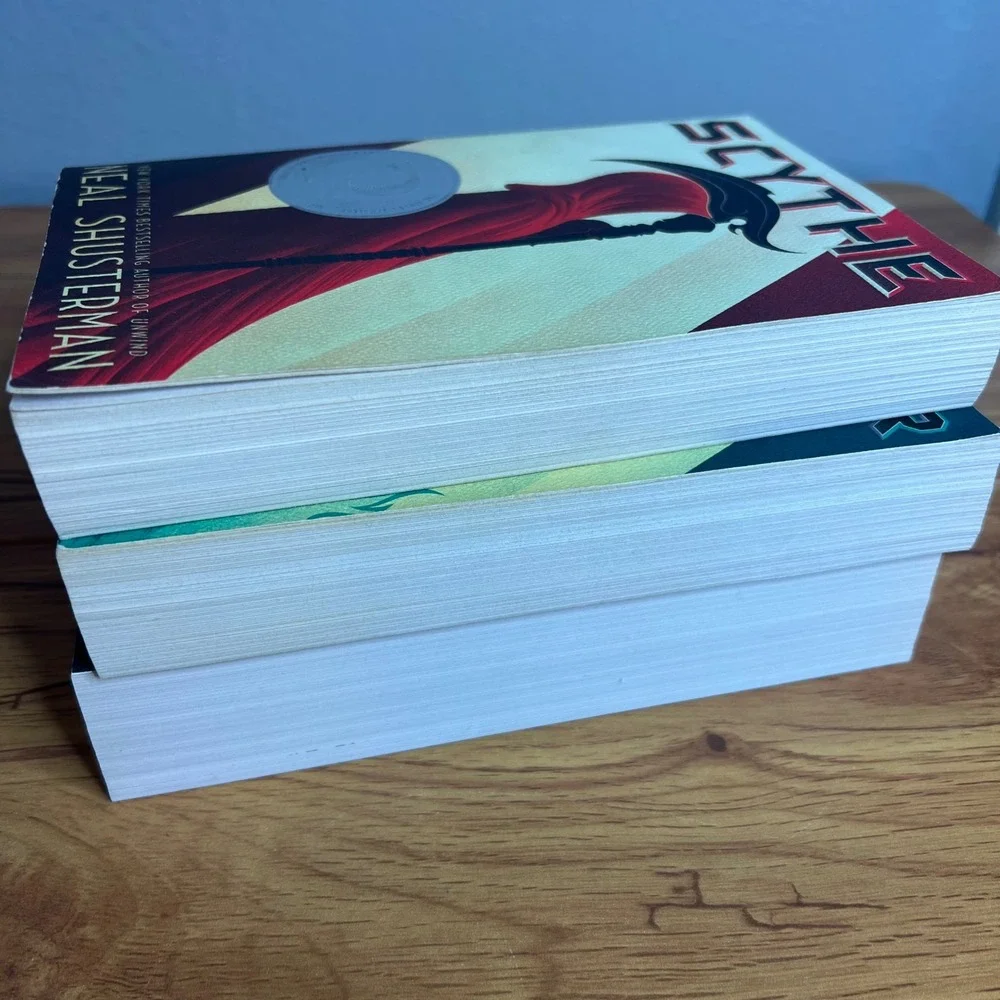 Neal Shusterman Arc Of Scythe Trilogy Set Scythe Thunderhead The Toll Paperback‎